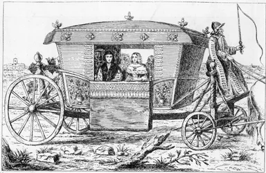 Træner præsenteret for Charles II af grev de Gramont